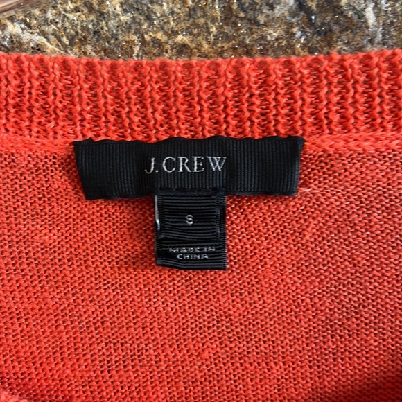 J.Crew Drop Shoulder Linen  Sweater - Picture 5 of 6
